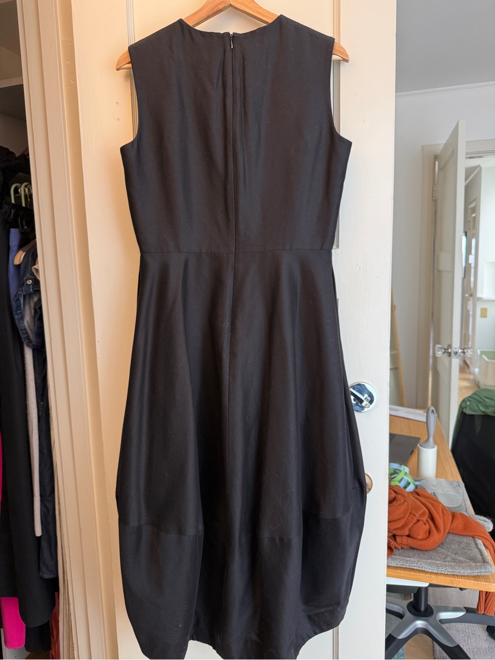 COS Black Sleeveless Fit-and-Flare Dress